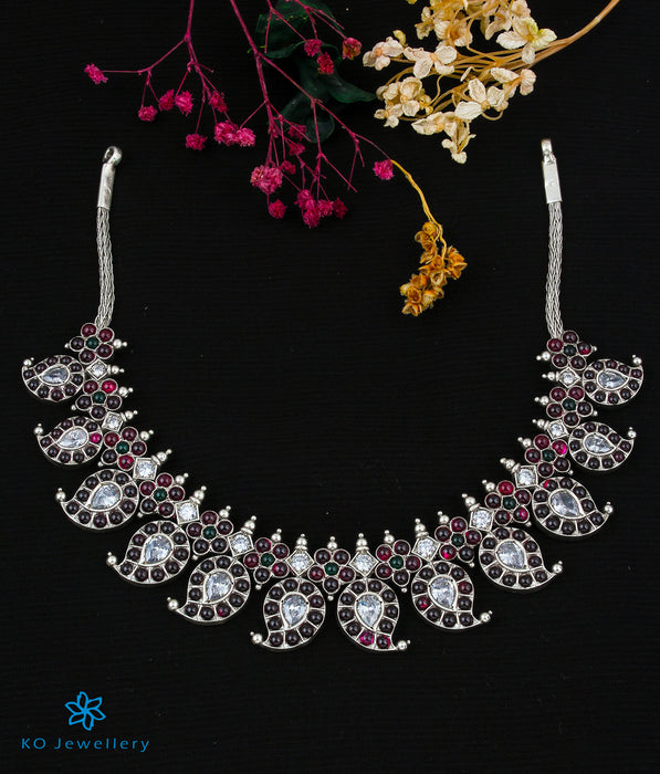 The Anvita Silver Mangamalai Necklace