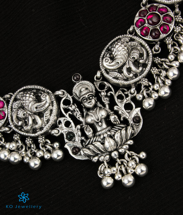 The Hiranmayi Silver Lakshmi Necklace