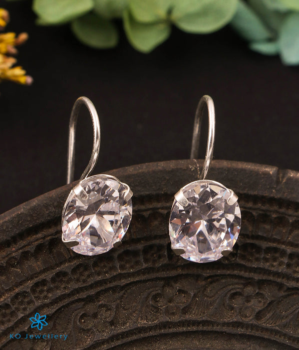 The Uno Sparkle Silver Earrings