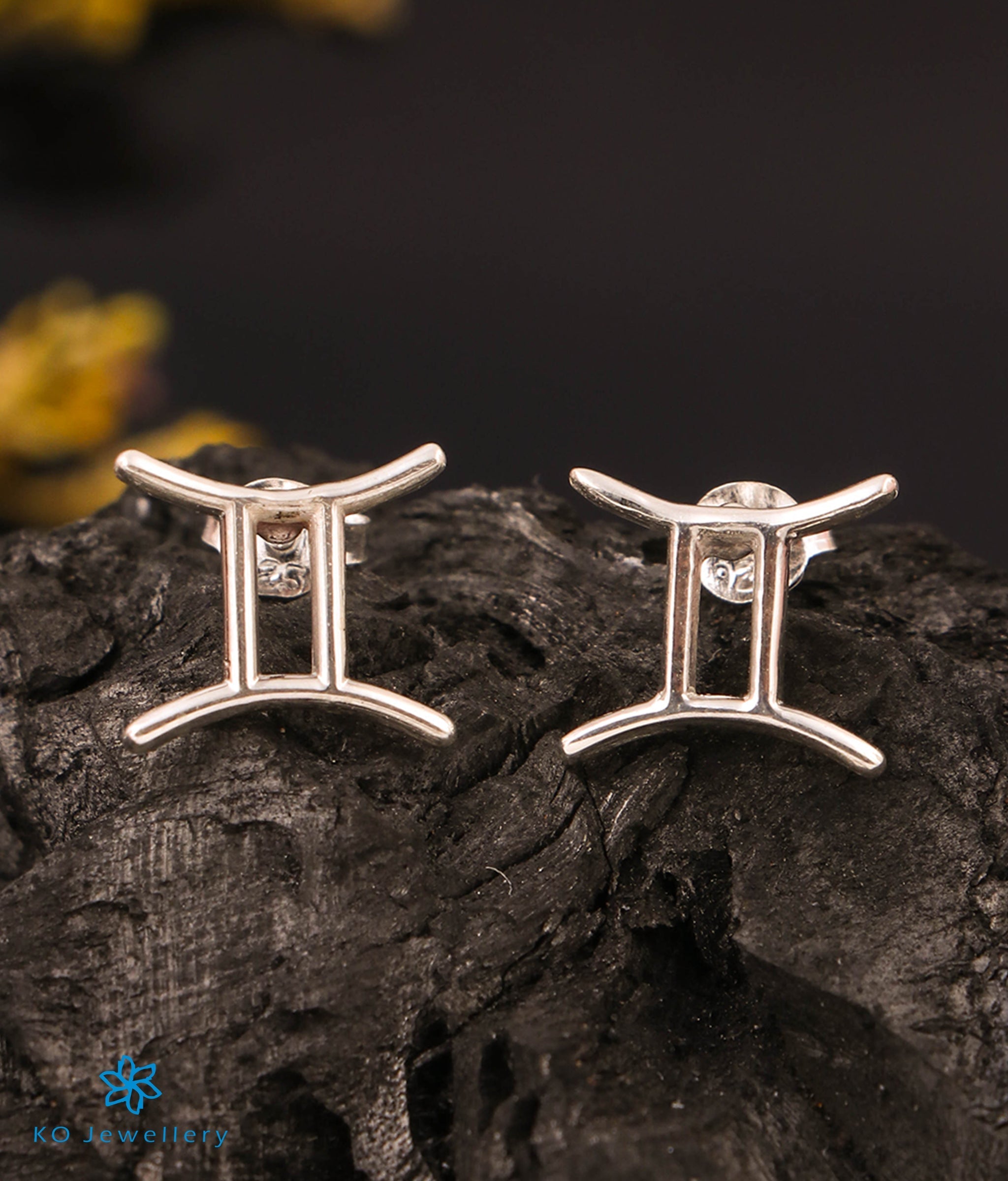 Zodiac Sign Silver Earrings - Buy latest design earrings in 925 Hallmark Sterling Silver - KO Jewellery