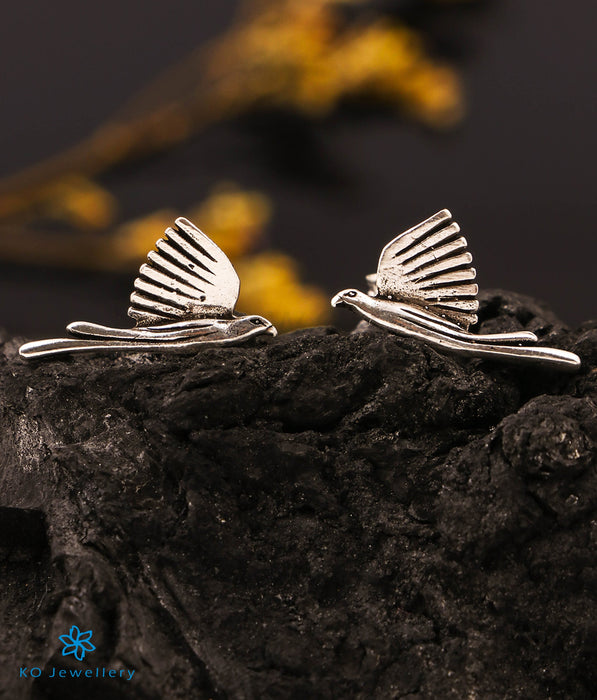 The Winged Silver Earstuds