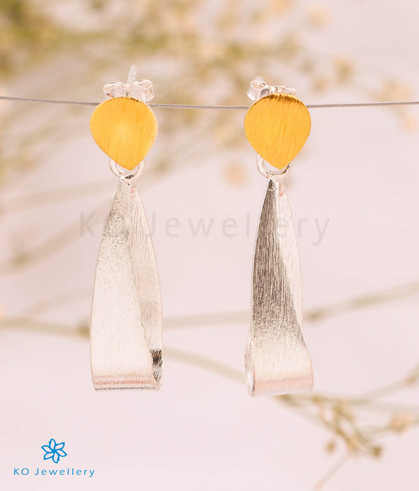 The Glow Silver Earrings (2 tone)