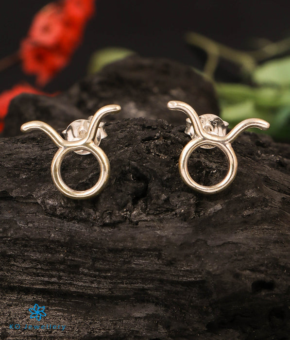 The Taurus Zodiac Silver Earring