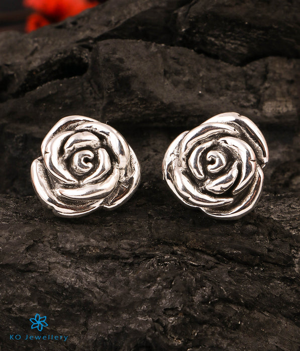The Summer Rose Silver Earrings