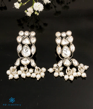The Chandni Silver Kundan Earrings