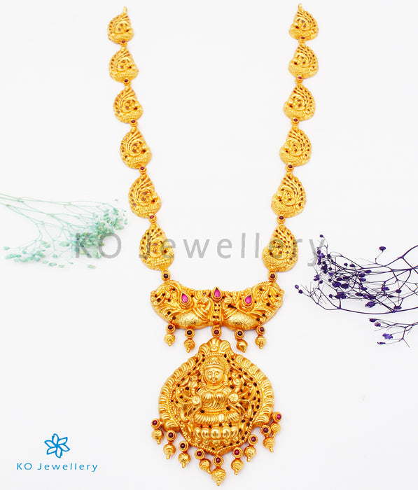 The Anisha Silver Lakshmi Nakkasi Necklace
