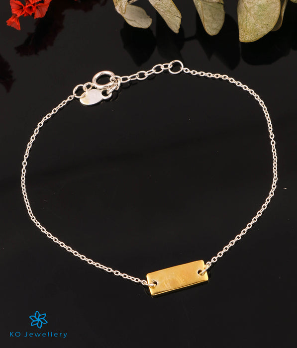 The Tag Silver Bracelet (2 tone)