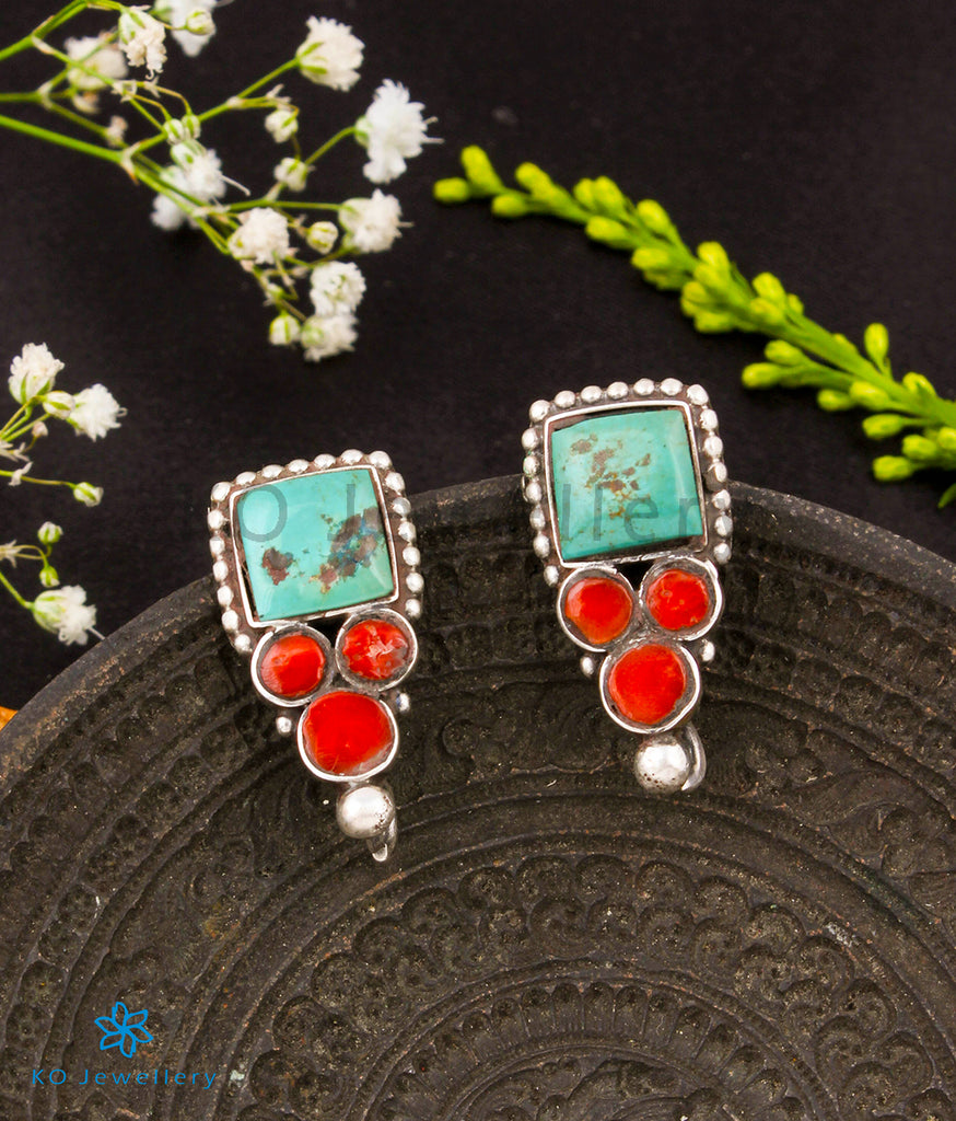 Buy Jade Earrings, Genuine Green Jade Ring Earrings, Freshwater Pearl,  Turquoise Bead, Genuine Coral Beads Gold-plated Sterling Silver Earrings  Online in India - Etsy