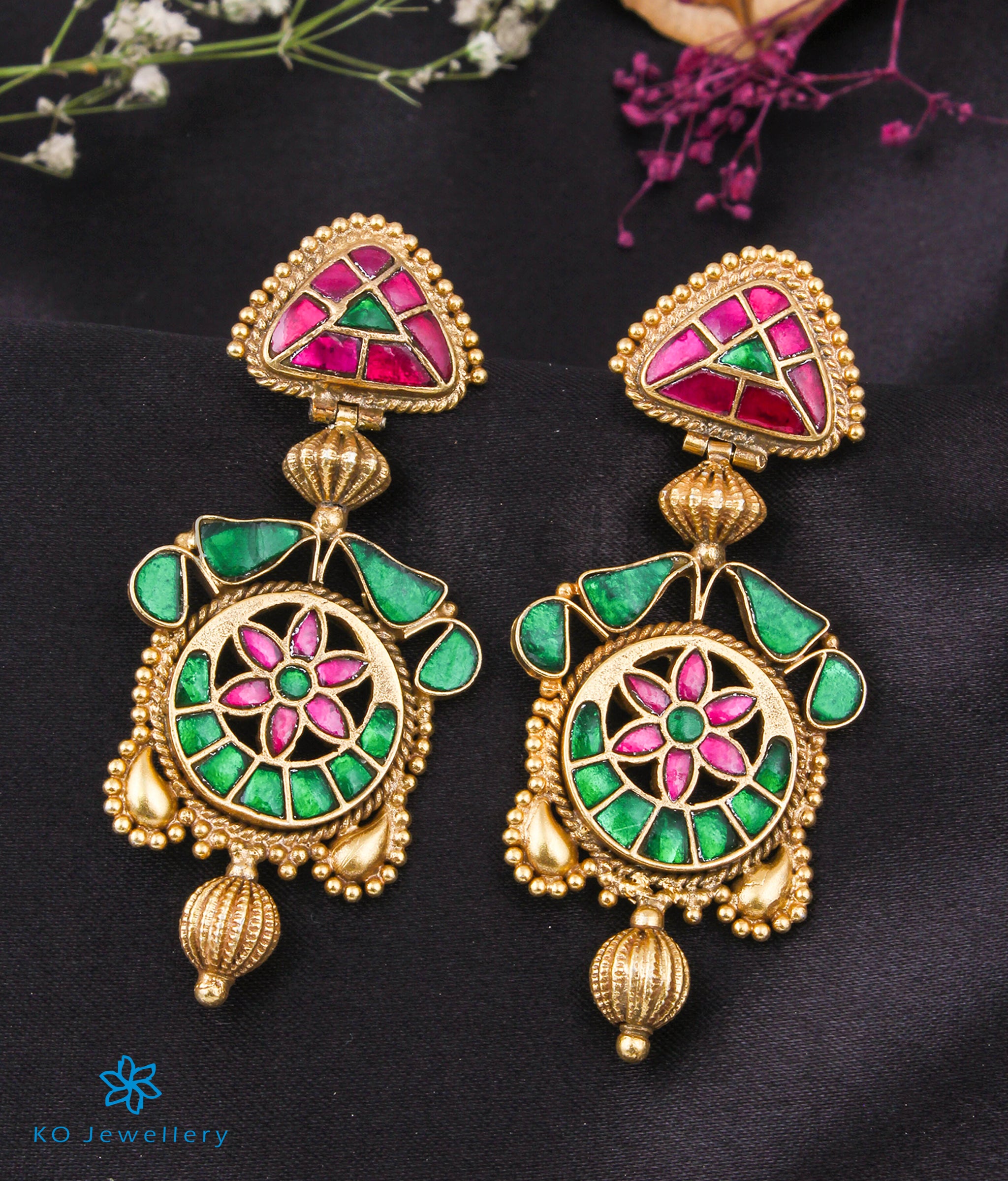 Chand balis, chaand bali earrings in silver and gold plated silver — KO ...