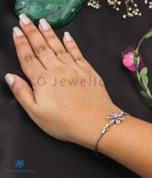 The Arpita Silver Gemstone Bracelet (White)