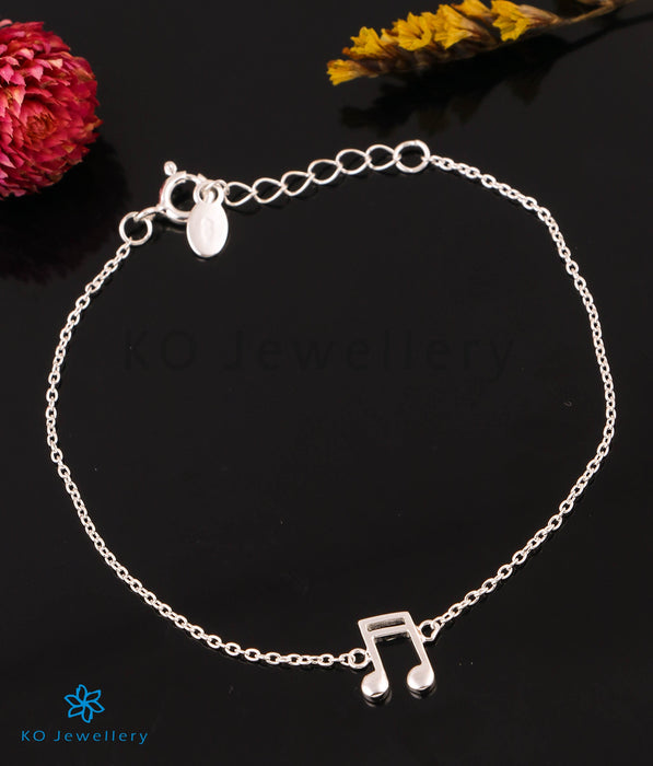 The Music Note Silver Bracelet