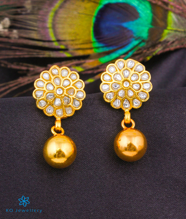 The Asmani Silver Kundan Earrings