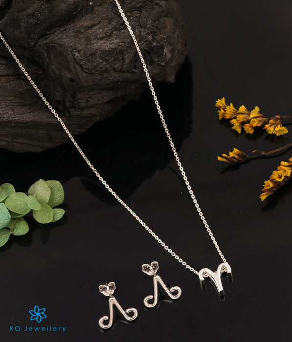 The Aries Zodiac Silver Necklace Set