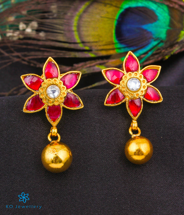 The Shahi Silver Kundan earrings
