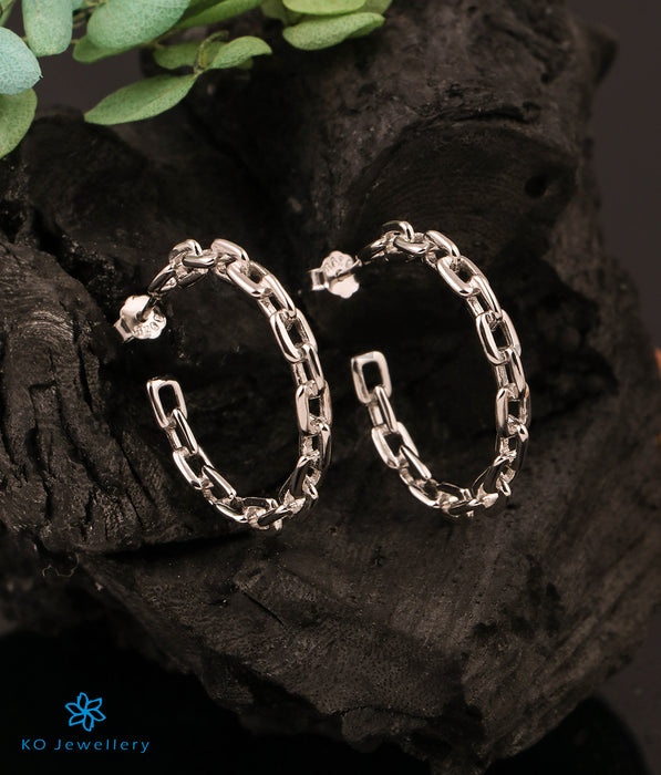 The Linked Silver Hoops
