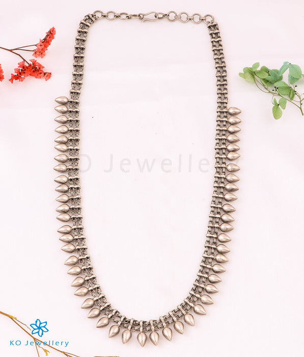 The Trishala Silver Antique Necklace