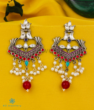 The Nishita Silver Kundan Earrings