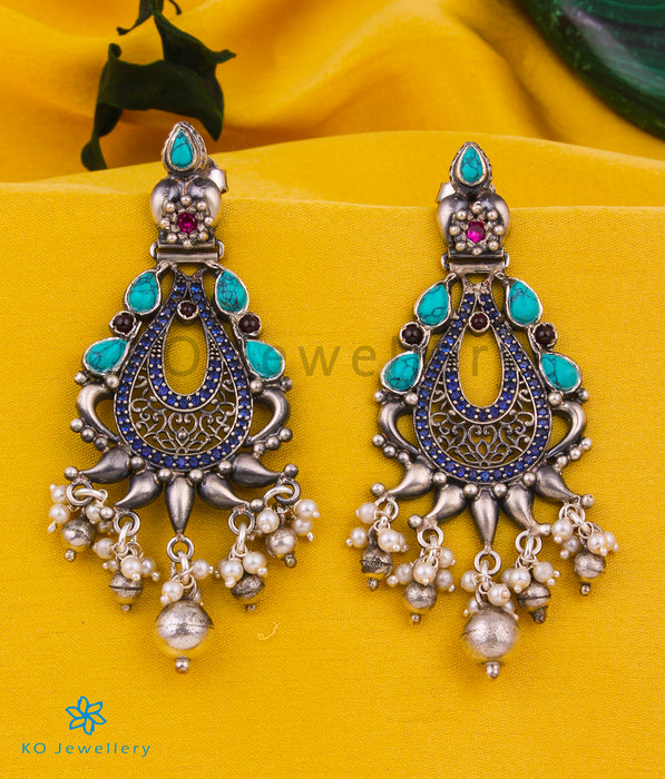 The Nilaya Silver Turquoise Earrings
