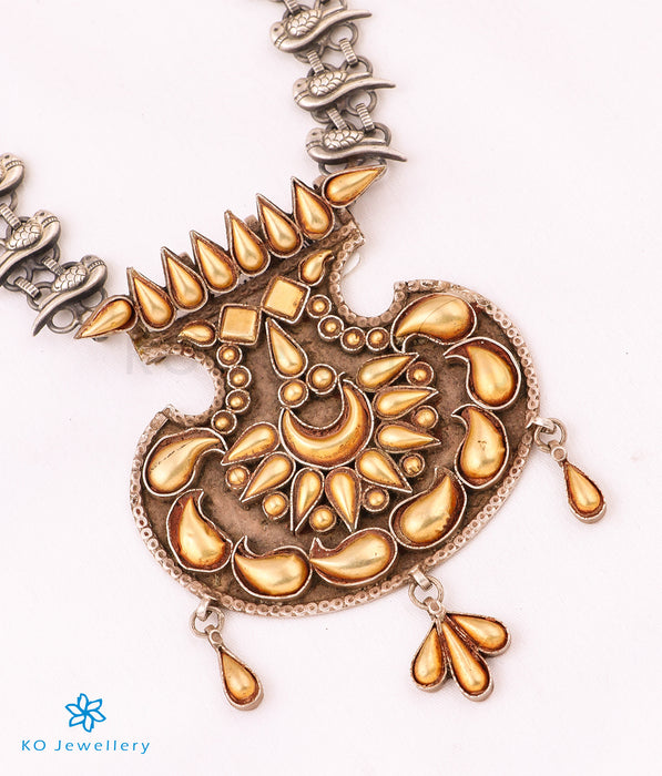 The Dhrupad Silver Antique Necklace