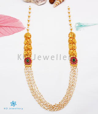 The Kajjara  Silver Layered Pearl Necklace