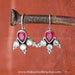 Stunning Indian red zircon gemstone earrings online