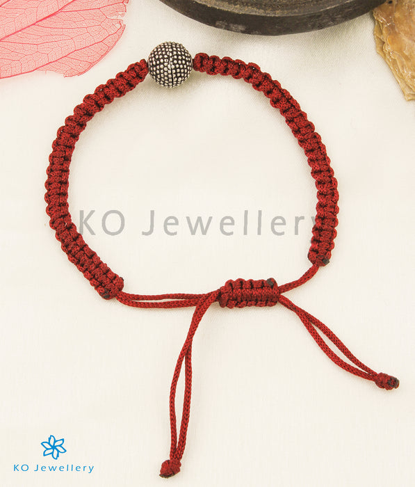 The Gopika Silver Red Thread Bracelet