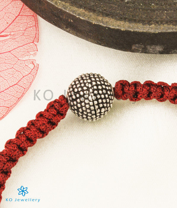 The Gopika Silver Red Thread Bracelet