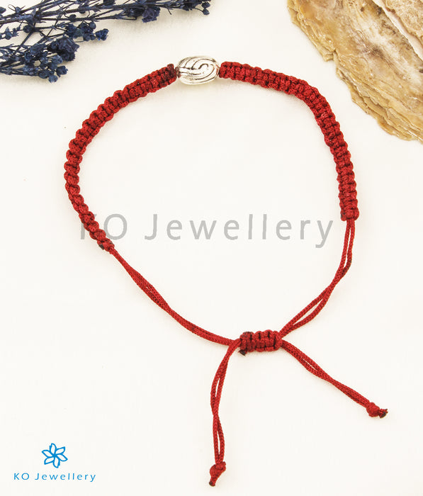 The Ditya Silver Red Thread Bracelet