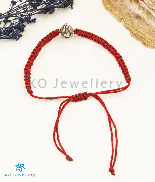 The Vidit Silver Red Thread Bracelet