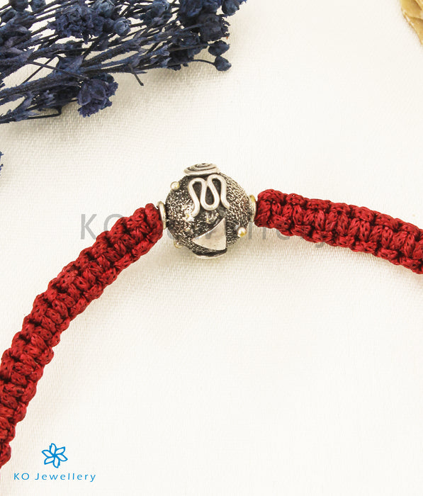 The Vidit Silver Red Thread Bracelet