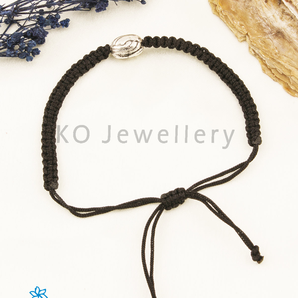 Baby Black Beads Bracelet in Silver | Silver Baby Jewelry – Silverlinings