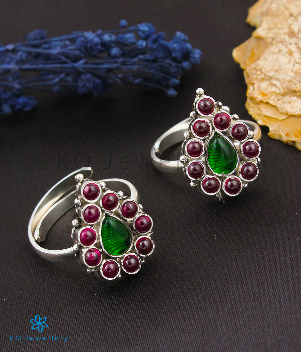The Niti Silver Toe-Rings -Buy Gemstones Jewellery Online — KO Jewellery