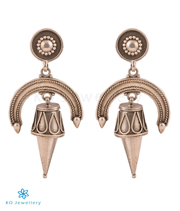 The Chandrapaksha Antique Silver Earrings