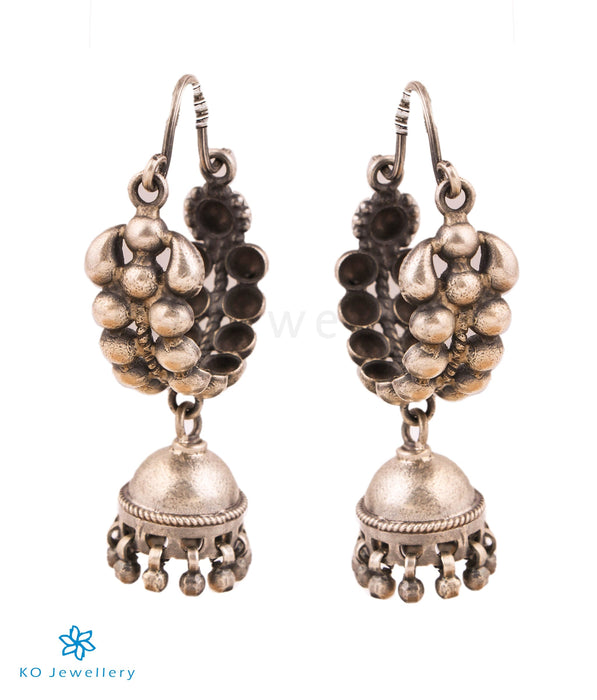 Silver Jhumkas: Traditional Indian Earrings for Women