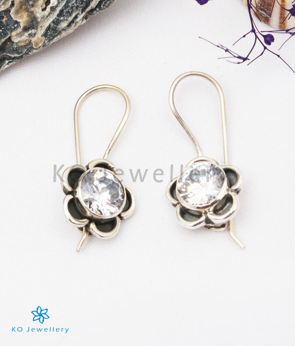 The Imaya Silver Gemstone Earrings (White)