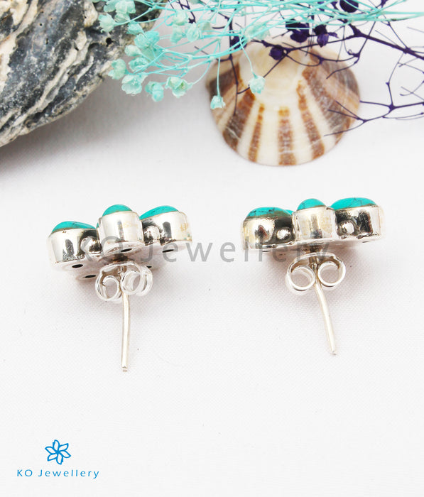 The Arka Silver Gemstone Earrings (Turquoise)