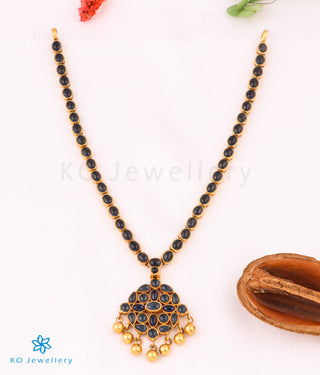 The Dhruvi Silver Blue Kemp Necklace