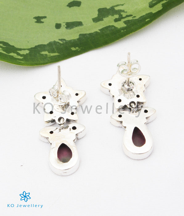 The Nimit Silver Gemstone Earrings (White)