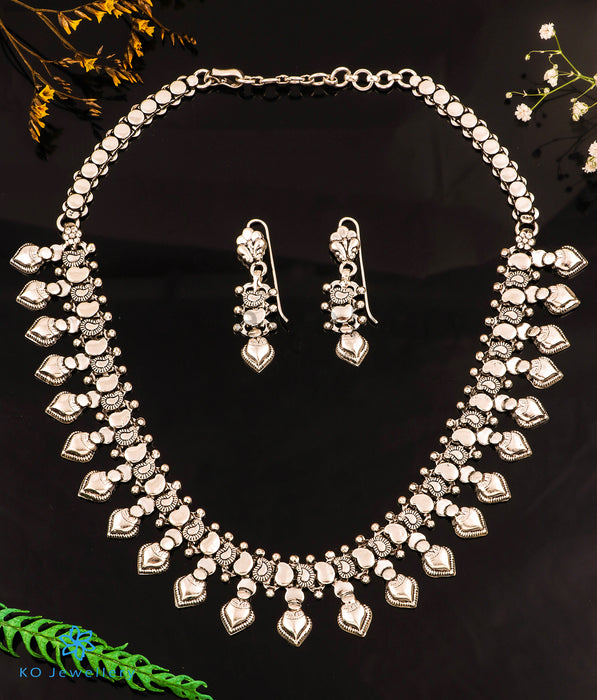 The Saba Silver Antique Necklace & Earrings