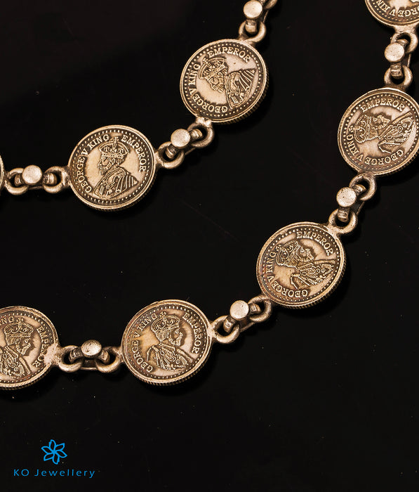 The Pana Antique Coin Silver  Anklets