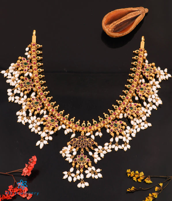 The Barha Silver Guttapusalu Necklace (Short)