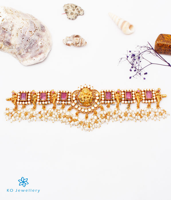 The Bhiti Silver Lakshmi Choker Necklace/ Vanki