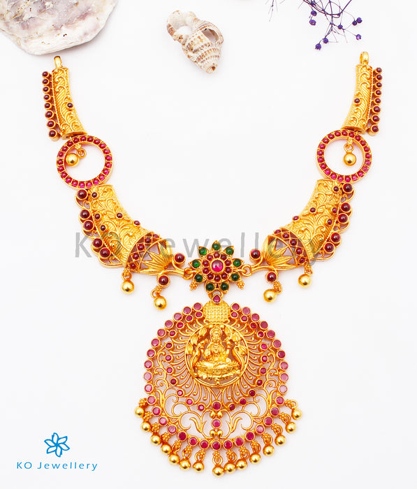 The Harshini Silver Lakshmi Necklace