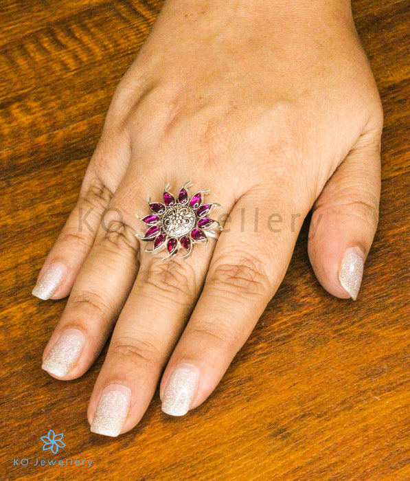 The Kamini Kemp Silver Finger Ring (Oxidised)