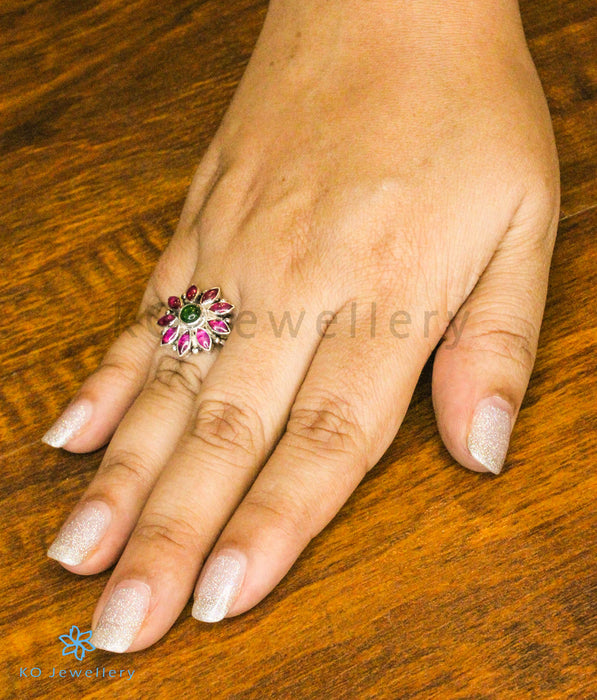 The Lohita Kemp Silver Finger Ring (Oxidised)