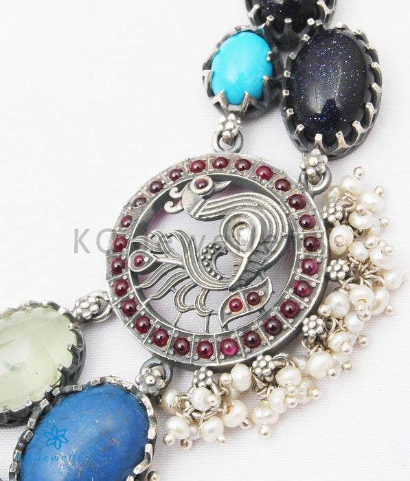The Lasaka Silver Gemstone Necklace