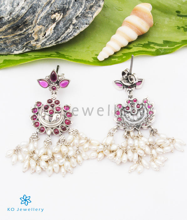The Nihal Silver Pearl Earrings