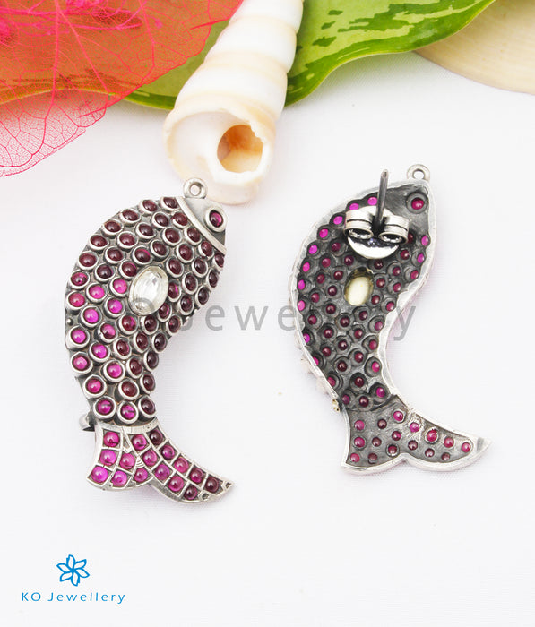 The Sagara Silver Fish Earrings