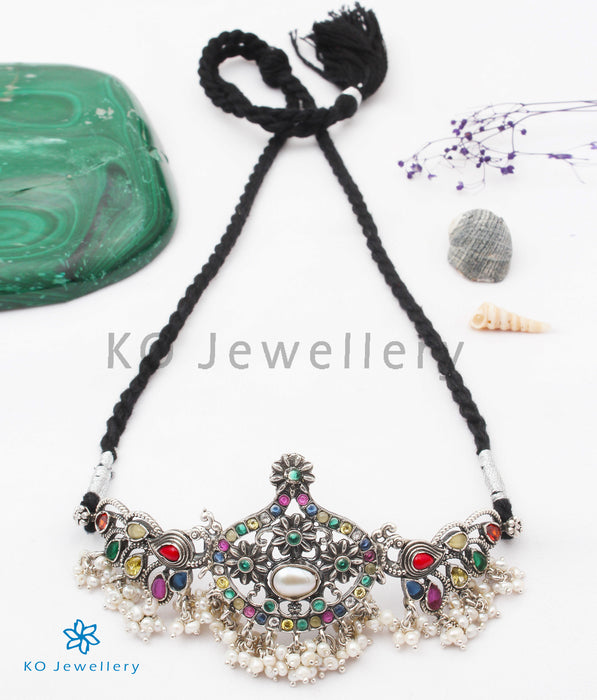 The Prakriti Silver Choker Necklace