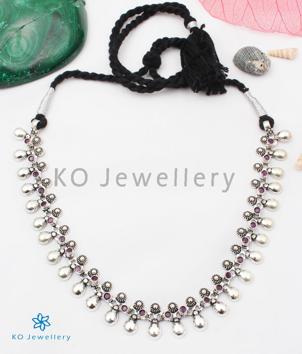 The Anaisha Silver Necklace (Oxidised)